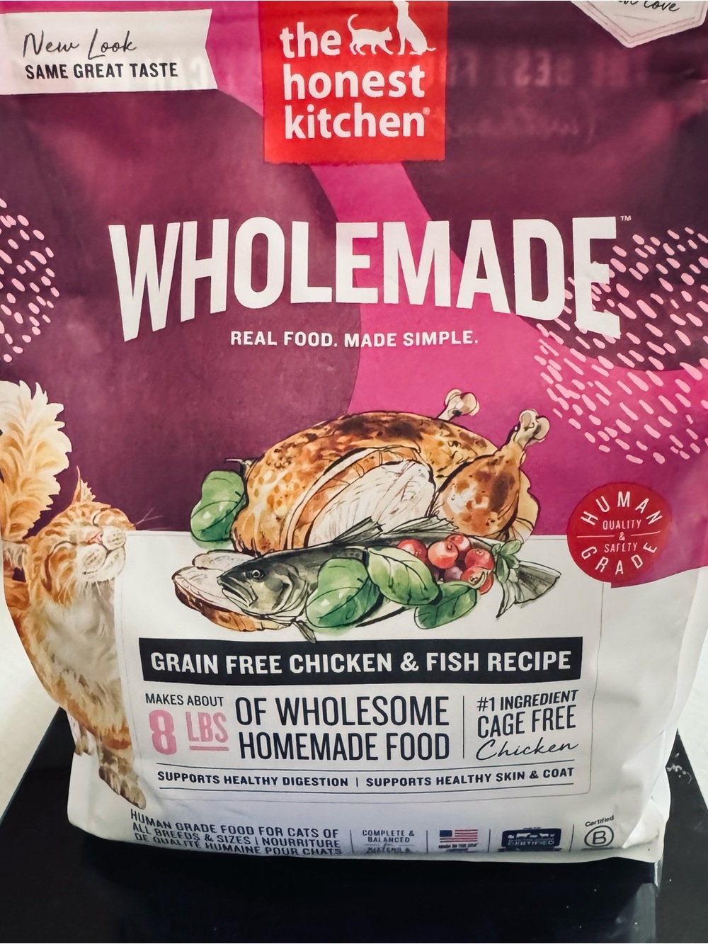 Grain Free Chicken & Fish Recipe- Wholesome Homemade Dehydrated Food for Cat